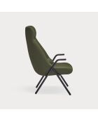 Poltrona grande 68226 Dins verde scuro - 78x80x43/116cm