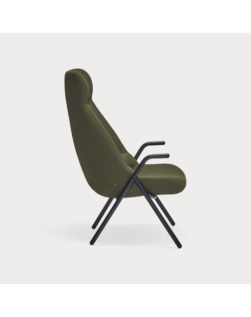 Großer Sessel 68226 Dins dunkelgrün - 78x80x43/116cm