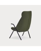 Poltrona grande 68226 Dins verde scuro - 78x80x43/116cm