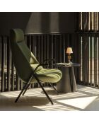 Poltrona grande 68226 Dins verde scuro - 78x80x43/116cm