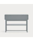 Console Corvo 1 porte et 2 tiroirs gris perle - 120x35x90cm