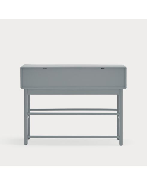 Console Corvo 1 porte et 2 tiroirs gris perle - 120x35x90cm