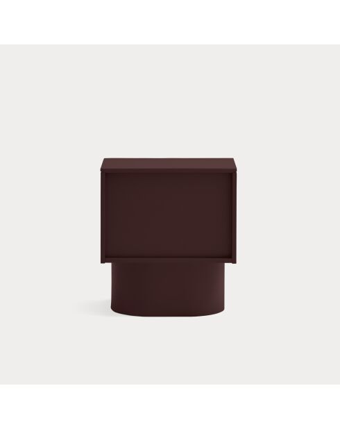 Totem Nachttisch 2 Schubladen Aubergine - 50x36,5x55cm