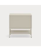 Comodino Platt 2 cassetti sabbia - 55x40x55cm
