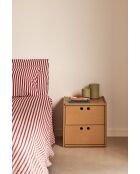 Table de chevet Wally MDF naturelle - 40x40x42cm