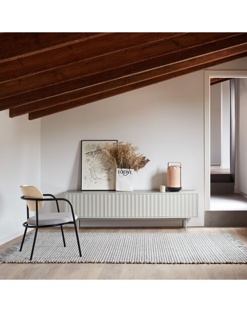 Sierra 3-deurs lichtgrijs tv-meubel - 180x40x52cm