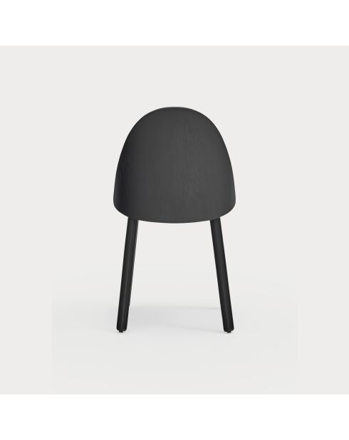 2 chaises Uma noires - 46x51x45/81cm