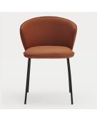 2 sedie Aggiungi 107-0035 terracotta - 56x58x48/81cm