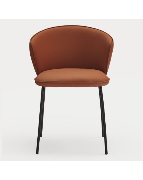 2 sedie Aggiungi 107-0035 terracotta - 56x58x48/81cm