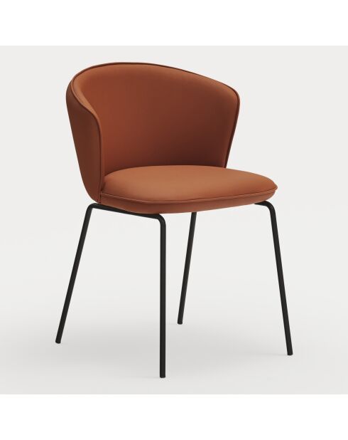 2 sedie Aggiungi 107-0035 terracotta - 56x58x48/81cm