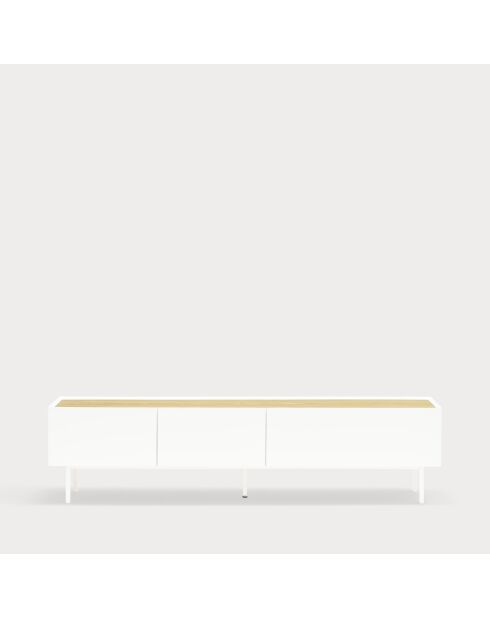 Arista TV-Ständer 2 Türen und 1 Schublade weiß - 180x40x45cm