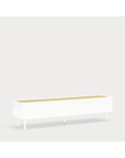 Arista TV-Ständer 2 Türen und 1 Schublade weiß - 180x40x45cm