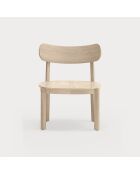Fauteuil lounge Nara naturel clair - 59.5x59.5x77cm