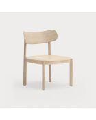 Fauteuil lounge Nara naturel clair - 59.5x59.5x77cm