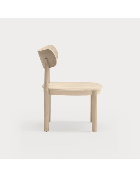 Fauteuil lounge Nara naturel clair - 59.5x59.5x77cm