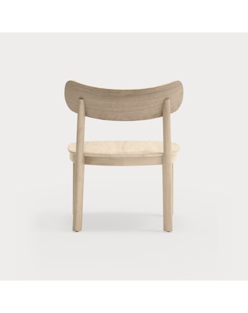 Fauteuil lounge Nara naturel clair - 59.5x59.5x77cm