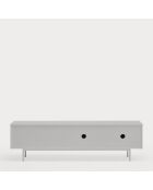 Sierra tv-meubel 2 deuren en 3 laden lichtgrijs en eikenhout - 180x40x52cm