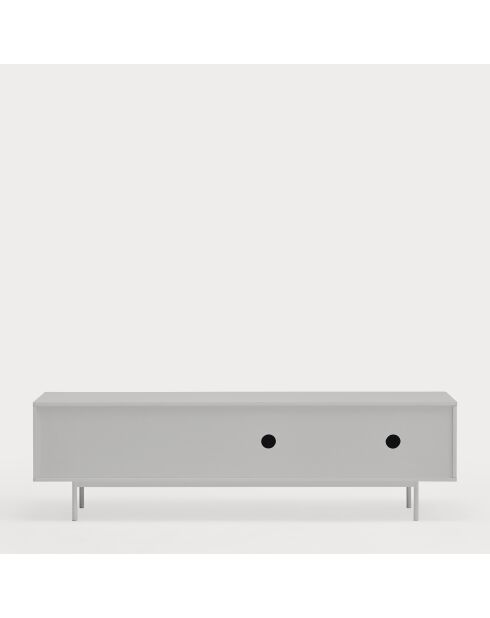 Sierra tv-meubel 2 deuren en 3 laden lichtgrijs en eikenhout - 180x40x52cm