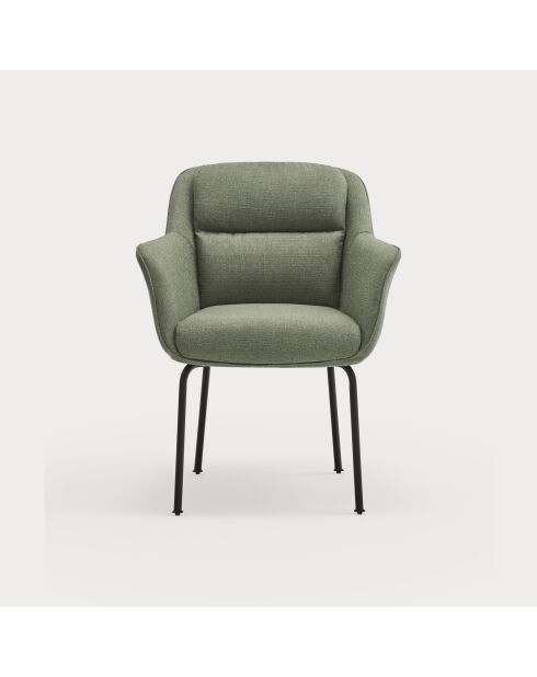 2 chaises Sadira gris vert - 65x66,5x85cm