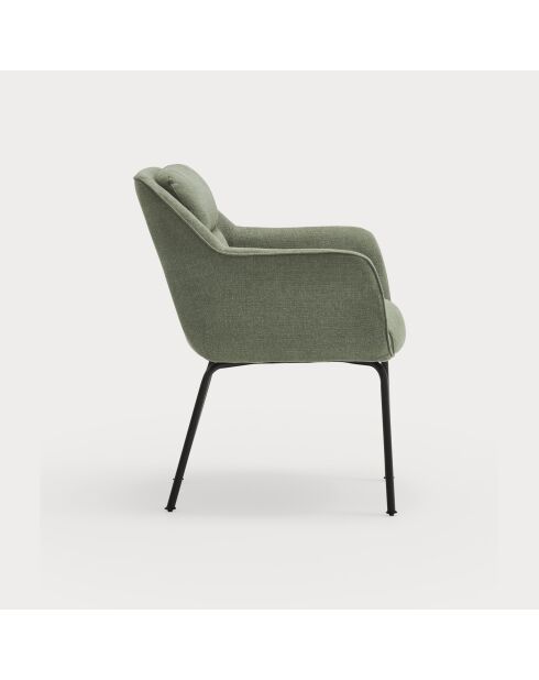 2 chaises Sadira gris vert - 65x66,5x85cm