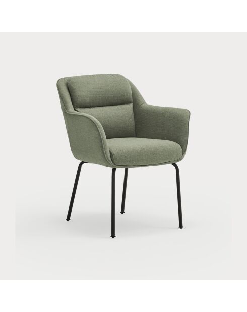 2 chaises Sadira gris vert - 65x66,5x85cm