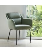 2 chaises Sadira gris vert - 65x66,5x85cm