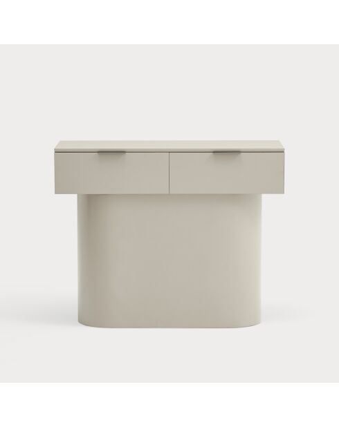 Console Totem 2 portes sable - 100x36x80cm