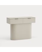 Console Totem 2 portes sable - 100x36x80cm