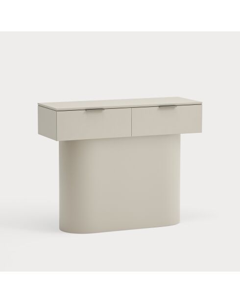 Console Totem 2 portes sable - 100x36x80cm