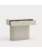 Console Totem 2 portes sable - 100x36x80cm