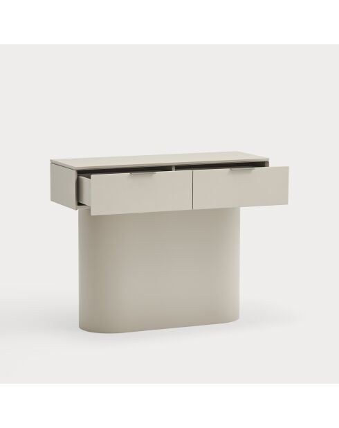Console Totem 2 portes sable - 100x36x80cm