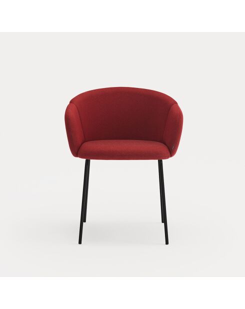 2 stoelen met armleuningen Add 64146 bordeaux - 56x58x48/81cm
