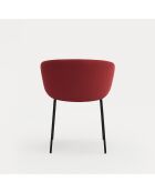 2 sedie con braccioli Add 64146 bordeaux - 56x58x48/81cm