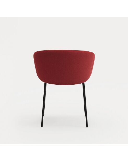 2 stoelen met armleuningen Add 64146 bordeaux - 56x58x48/81cm