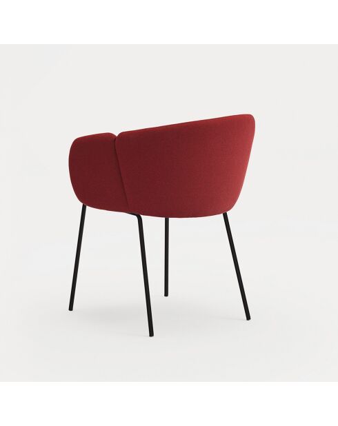2 stoelen met armleuningen Add 64146 bordeaux - 56x58x48/81cm