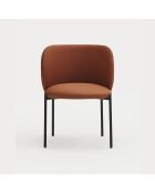2 chaises Mogi 107-0035 terracotta - 59x56x49/81cm
