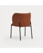 2 chaises Mogi 107-0035 terracotta - 59x56x49/81cm