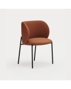 2 chaises Mogi 107-0035 terracotta - 59x56x49/81cm