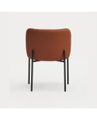 2 chaises Mogi 107-0035 terracotta - 59x56x49/81cm