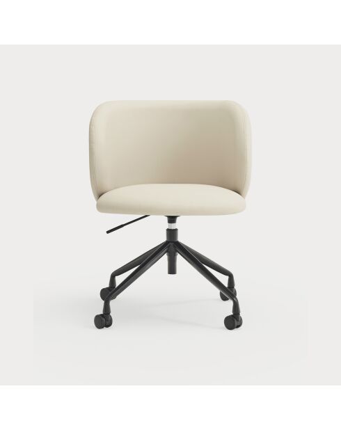 Chaise à roulettes Mogi 107-1049 beige - 59x56x49/81cm