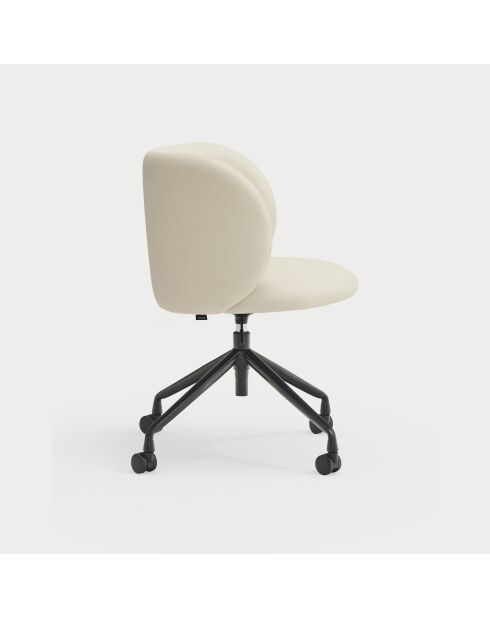 Chaise à roulettes Mogi 107-1049 beige - 59x56x49/81cm