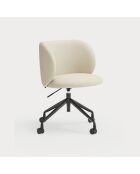 Chaise à roulettes Mogi 107-1049 beige - 59x56x49/81cm