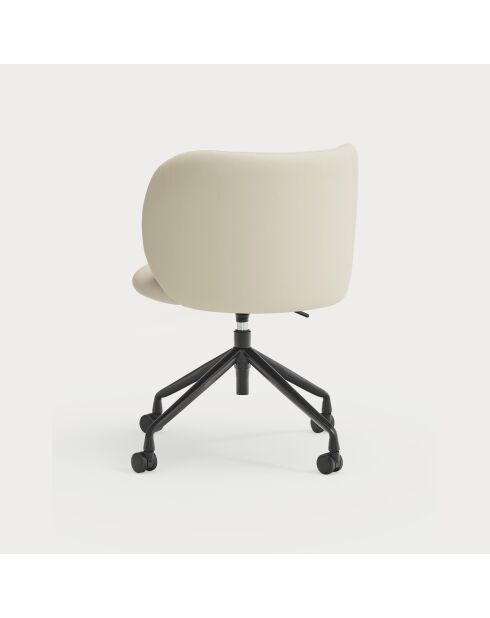 Chaise à roulettes Mogi 107-1049 beige - 59x56x49/81cm