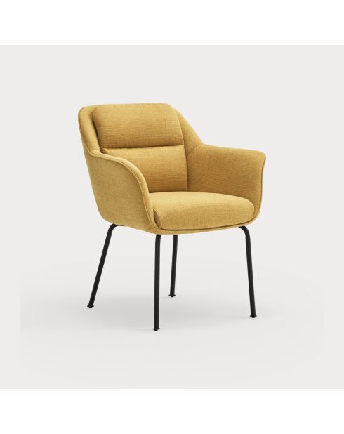 2 chaises Sadira moutardes - 65x66,5x85cm