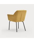 2 chaises Sadira moutardes - 65x66,5x85cm