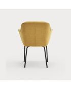 2 chaises Sadira moutardes - 65x66,5x85cm