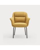 2 chaises Sadira moutardes - 65x66,5x85cm