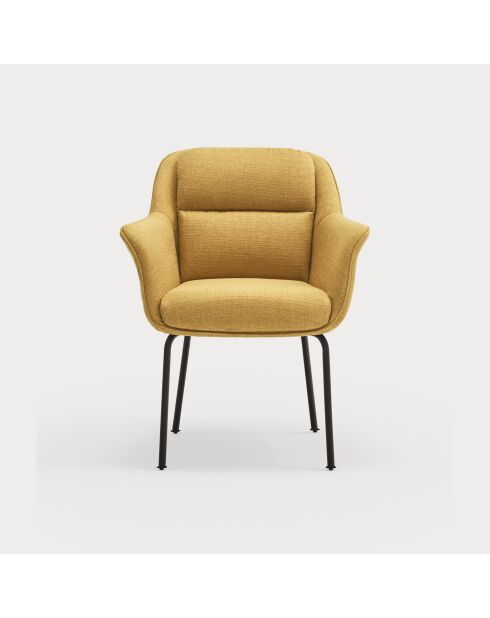 2 chaises Sadira moutardes - 65x66,5x85cm