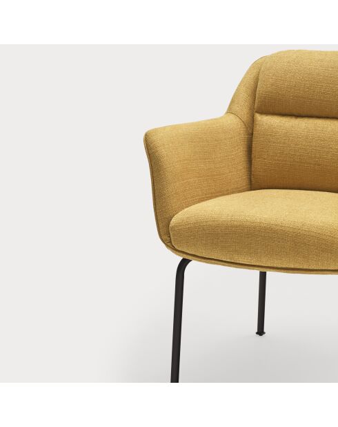 2 chaises Sadira moutardes - 65x66,5x85cm