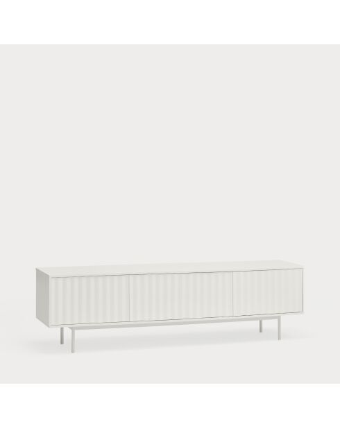 Sierra 3-türiger weißer TV-Ständer, 180 x 40 x 52 cm